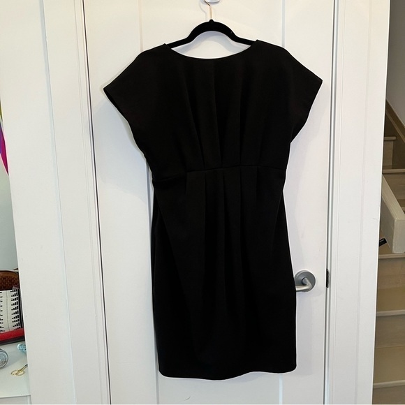 ZARA Little Black Dress Short Sleeve Tulip Dress, Shift Mini Dress Size M - Picture 3 of 5